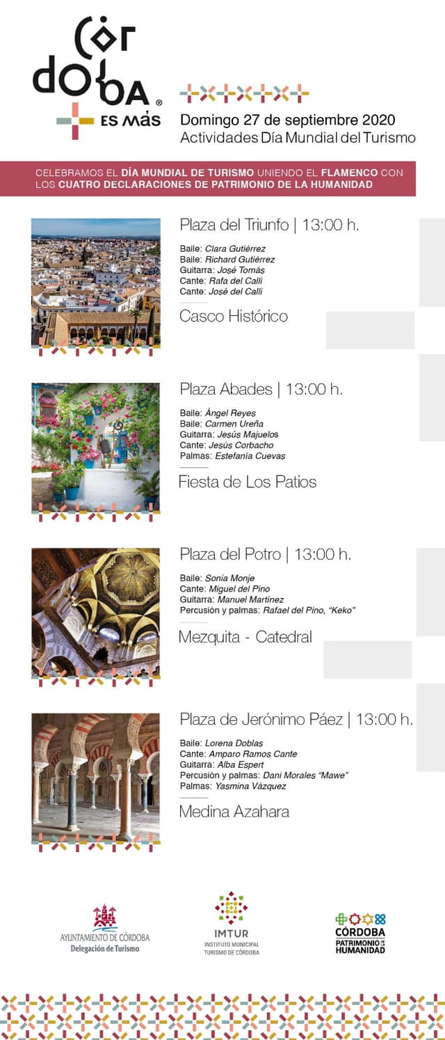 Cartel o imagen de Espectáculo Flamenco con motivo del Día Mundial del Turismo en Córdoba