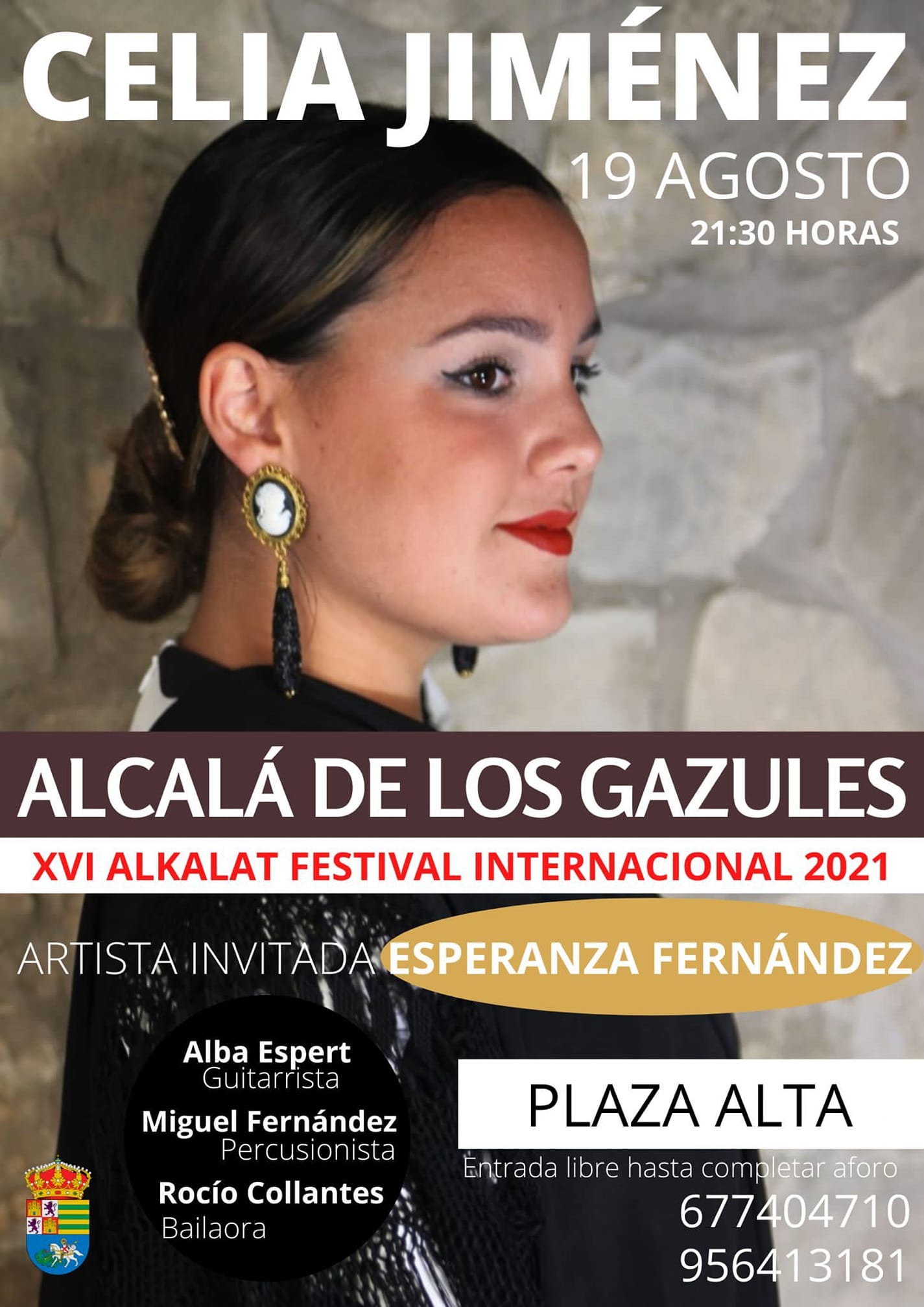 Cartel o imagen de XVI Alkalat Festival Internacional 2021 · Acompañando al Cante de Celia Jiménez