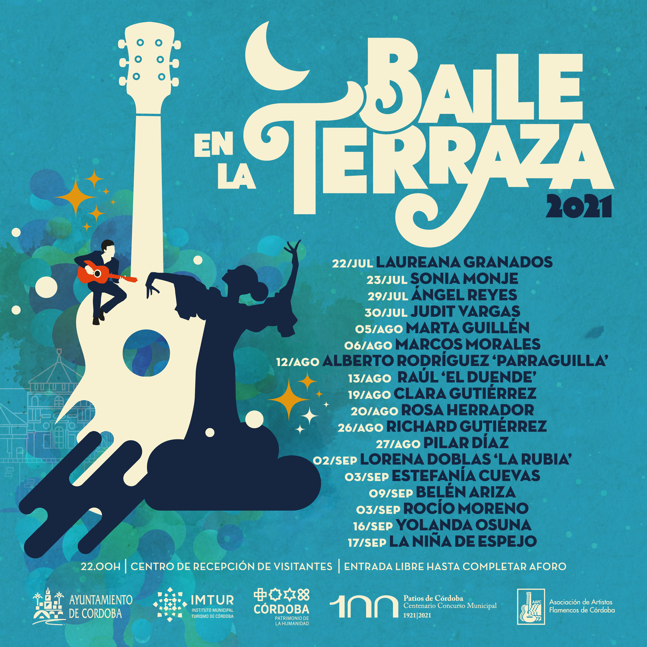 Cartel o imagen de Baile en la Terraza 2021 · Acompañando al Baile de Lorena Doblas "La Rubia"