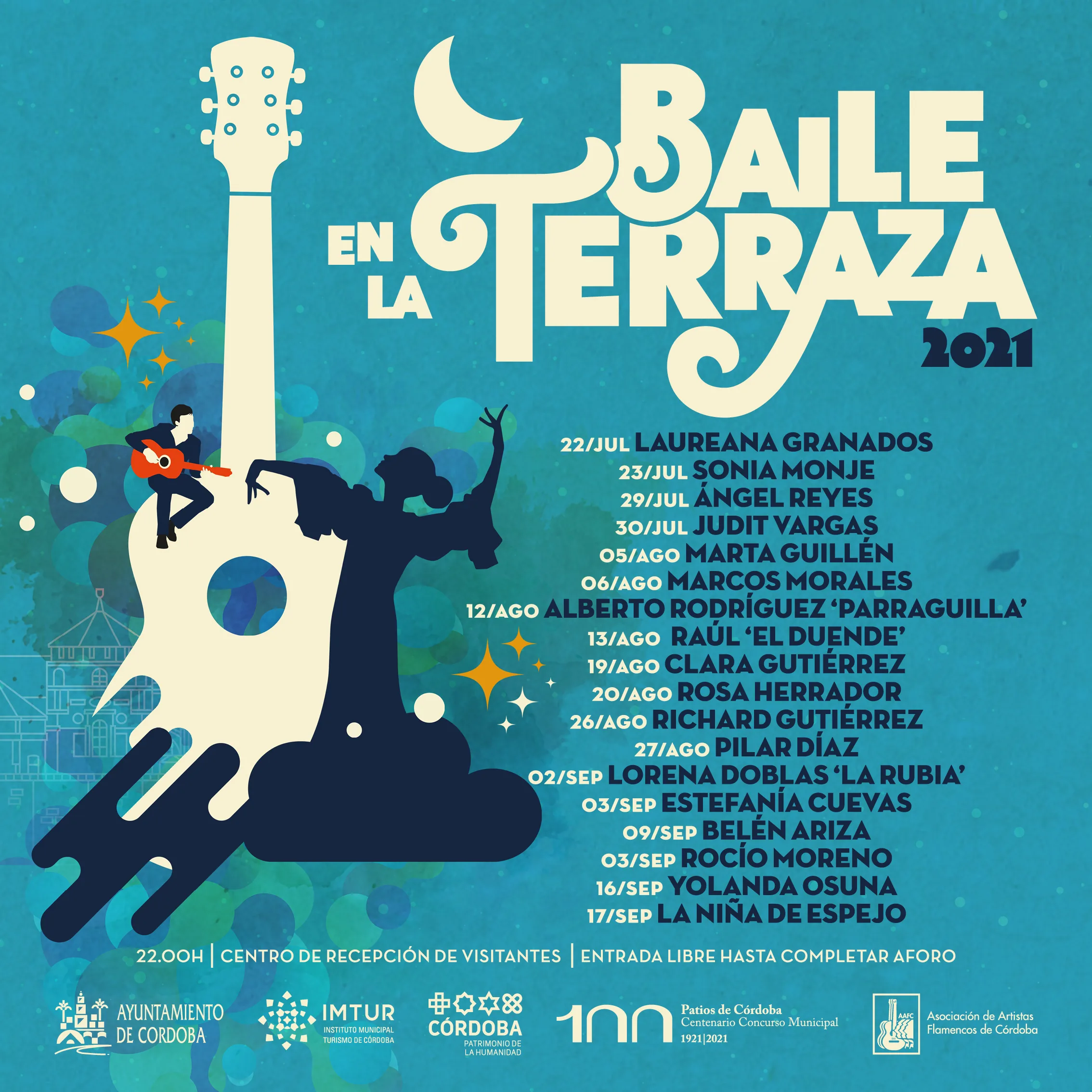 Cartel o imagen de Baile en la Terraza 2021 · Acompañando al Baile de Lorena Doblas "La Rubia"
