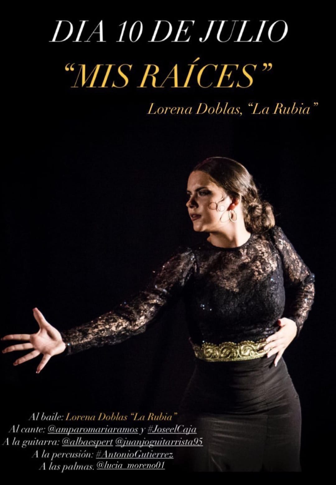 Cartel o imagen de Mis Raíces - Acompañamiento al baile de Lorena Doblas "La Rubia" en Córdoba