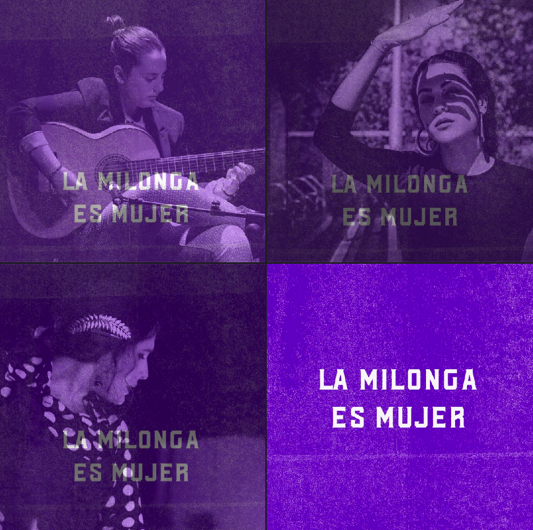 Cartel o imagen de Semana Flamenca “Hicimos del flamenco nuestra trinchera” · La Milonga es Mujer