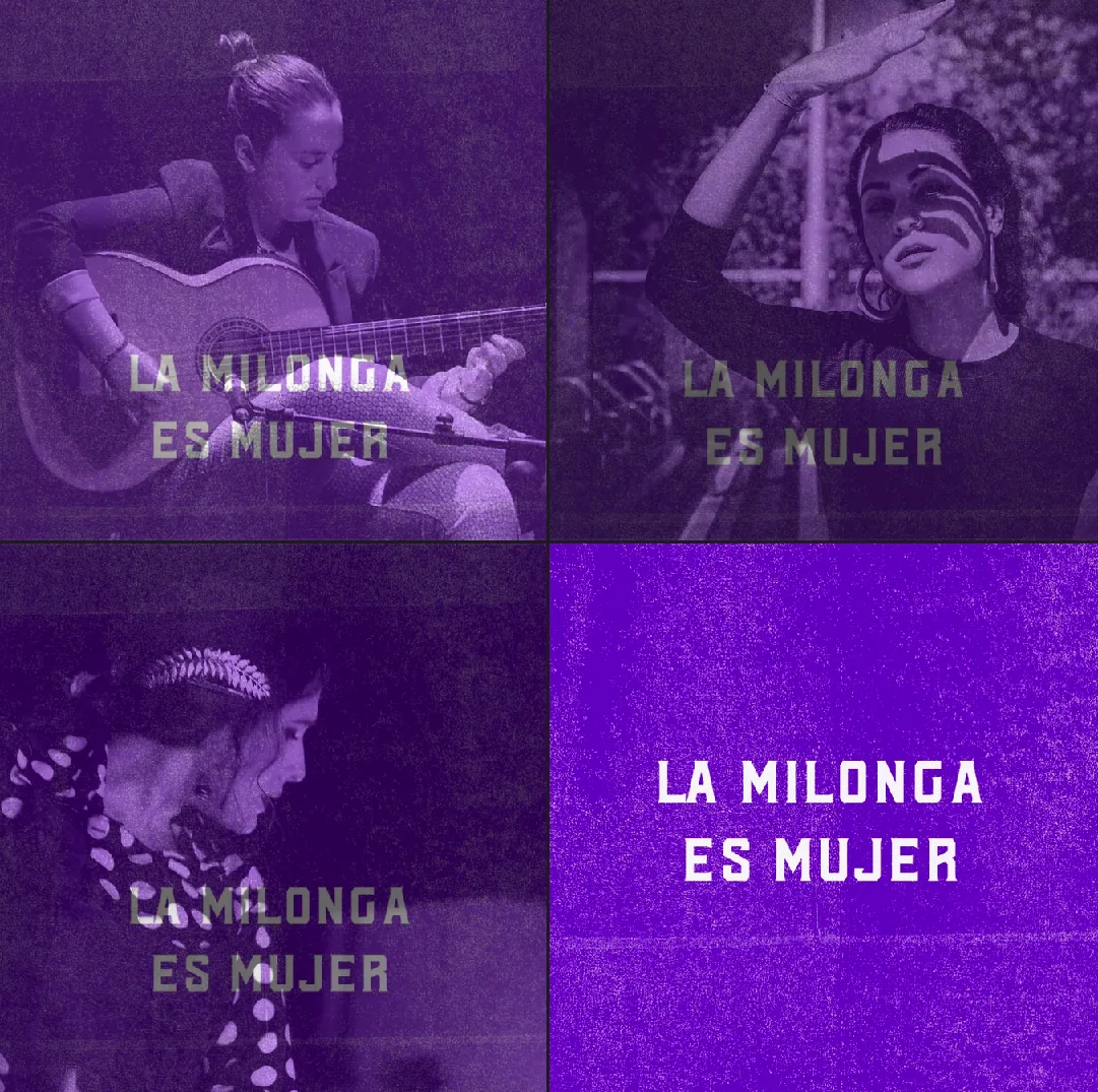 Cartel o imagen de Semana Flamenca “Hicimos del flamenco nuestra trinchera” · La Milonga es Mujer