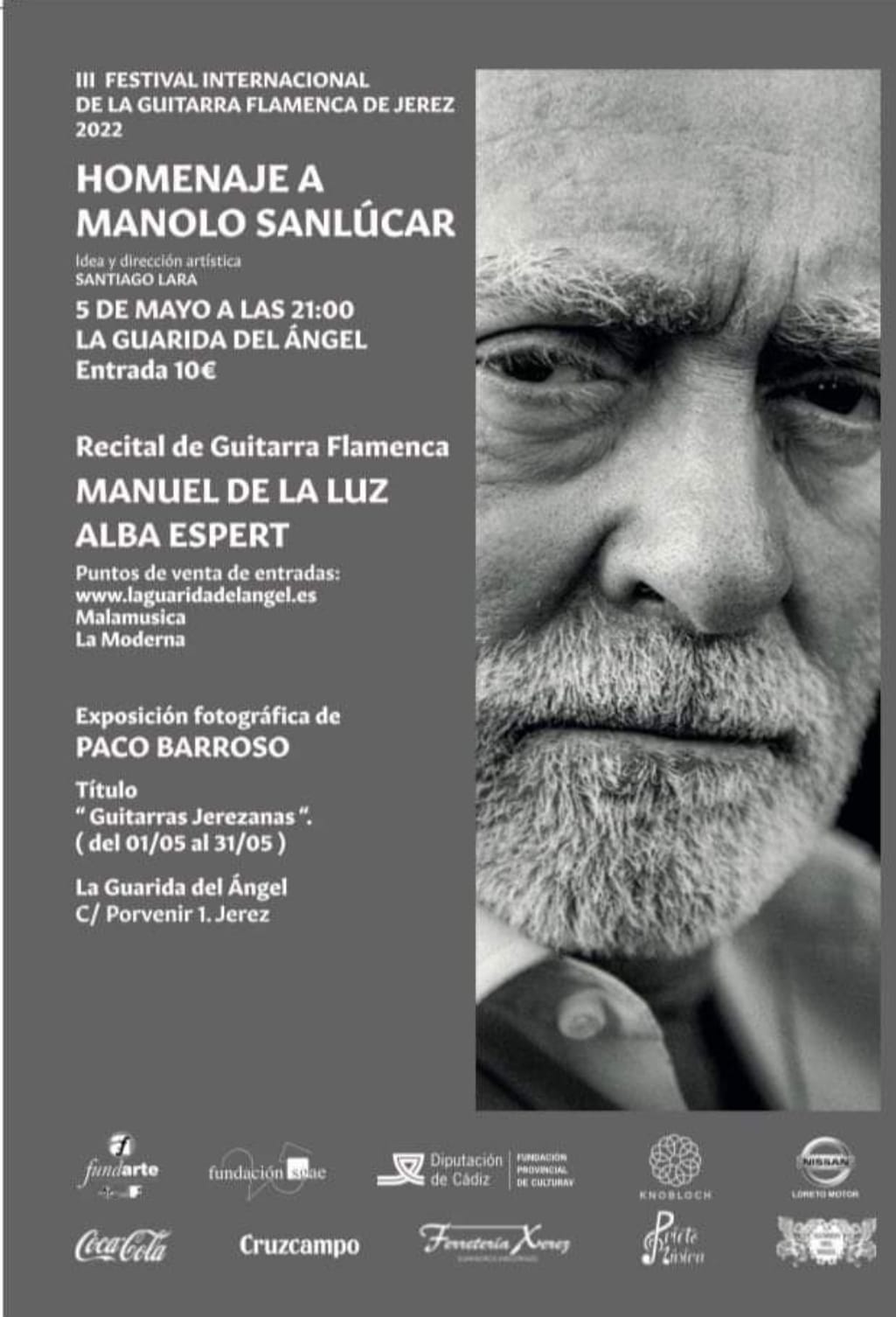Cartel o imagen de III Festival Internacional de la Guitarra Flamenca de Jerez · Homenaje a Manolo Sanlúcar