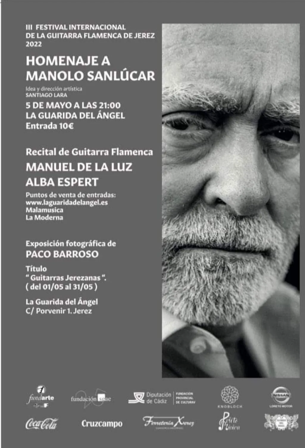 Cartel o imagen de III Festival Internacional de la Guitarra Flamenca de Jerez · Homenaje a Manolo Sanlúcar