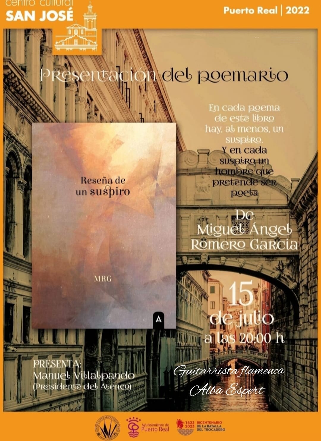 Cartel o imagen de Presentación del Poemario "Reseña de un suspiro" · Puerto Real