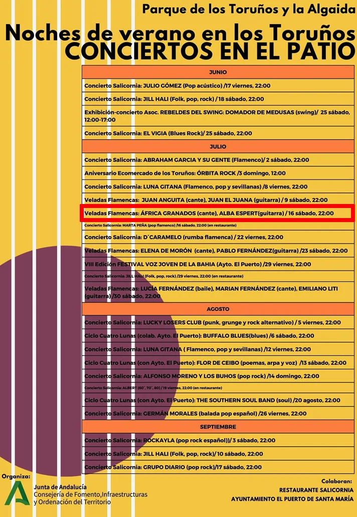 Cartel o imagen de Noches de Verano en Los Toruños - Conciertos en el Patio