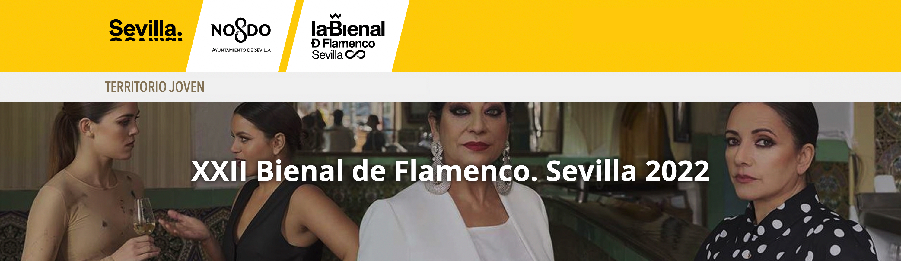 Cartel o imagen de XXII Bienal de Flamenco. Sevilla 2022 · TERRITORIO JOVEN