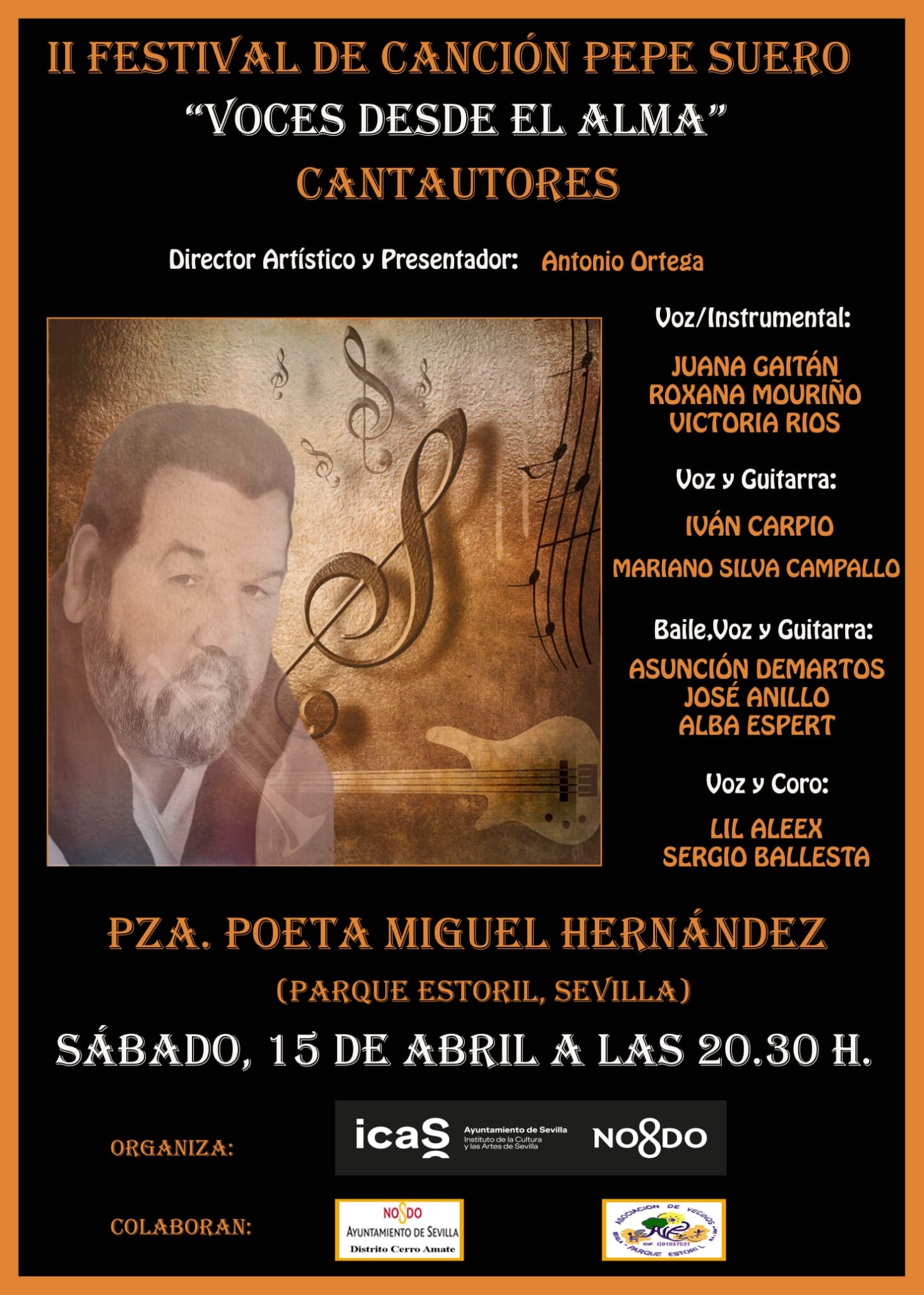 Cartel o imagen de II Festival de Canción Pepe Suero · "Voces desde el alma" · Acompañando el baile de Asunción Demartos