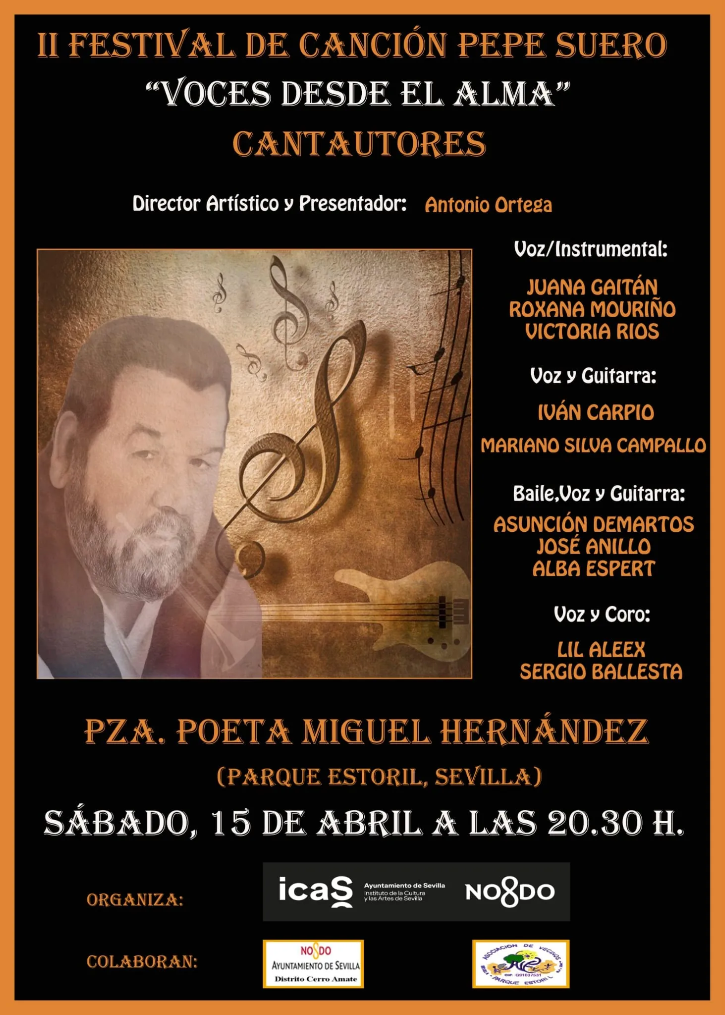 Cartel o imagen de II Festival de Canción Pepe Suero · "Voces desde el alma" · Acompañando el baile de Asunción Demartos
