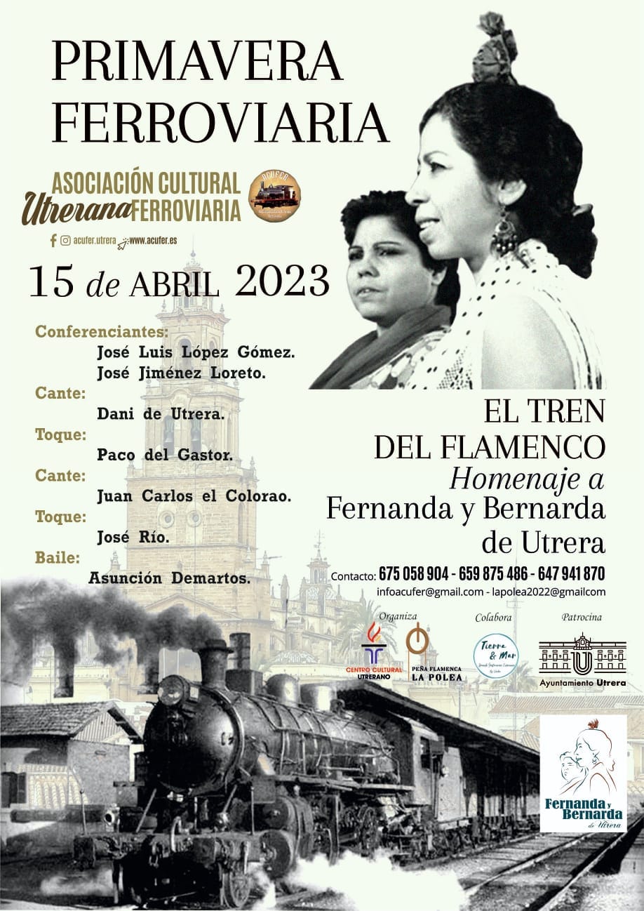 Cartel o imagen de Primavera Ferroviaria - El Tren del Flamenco · Acompañando el baile de Asunción Demartos