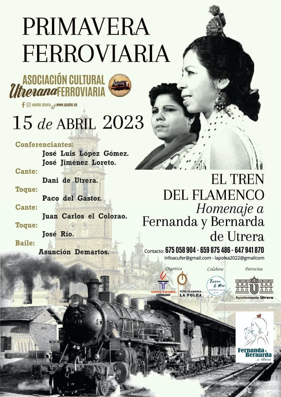 Cartel o imagen de Primavera Ferroviaria - El Tren del Flamenco · Acompañando el baile de Asunción Demartos