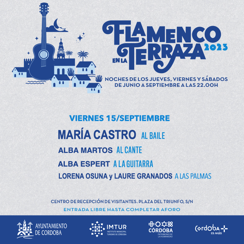Cartel o imagen de Flamenco en la Terraza 2023 · Acompañando el baile de María Castro