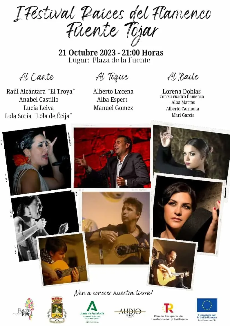 Cartel o imagen de I Festival Raíces del Flamenco · Acompañando el baile de Lorena Doblas