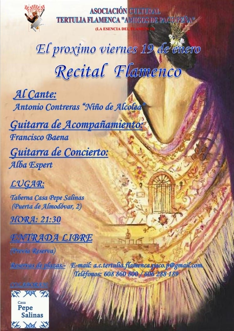 Cartel o imagen de Recital Flamenco · Guitarra de Concierto