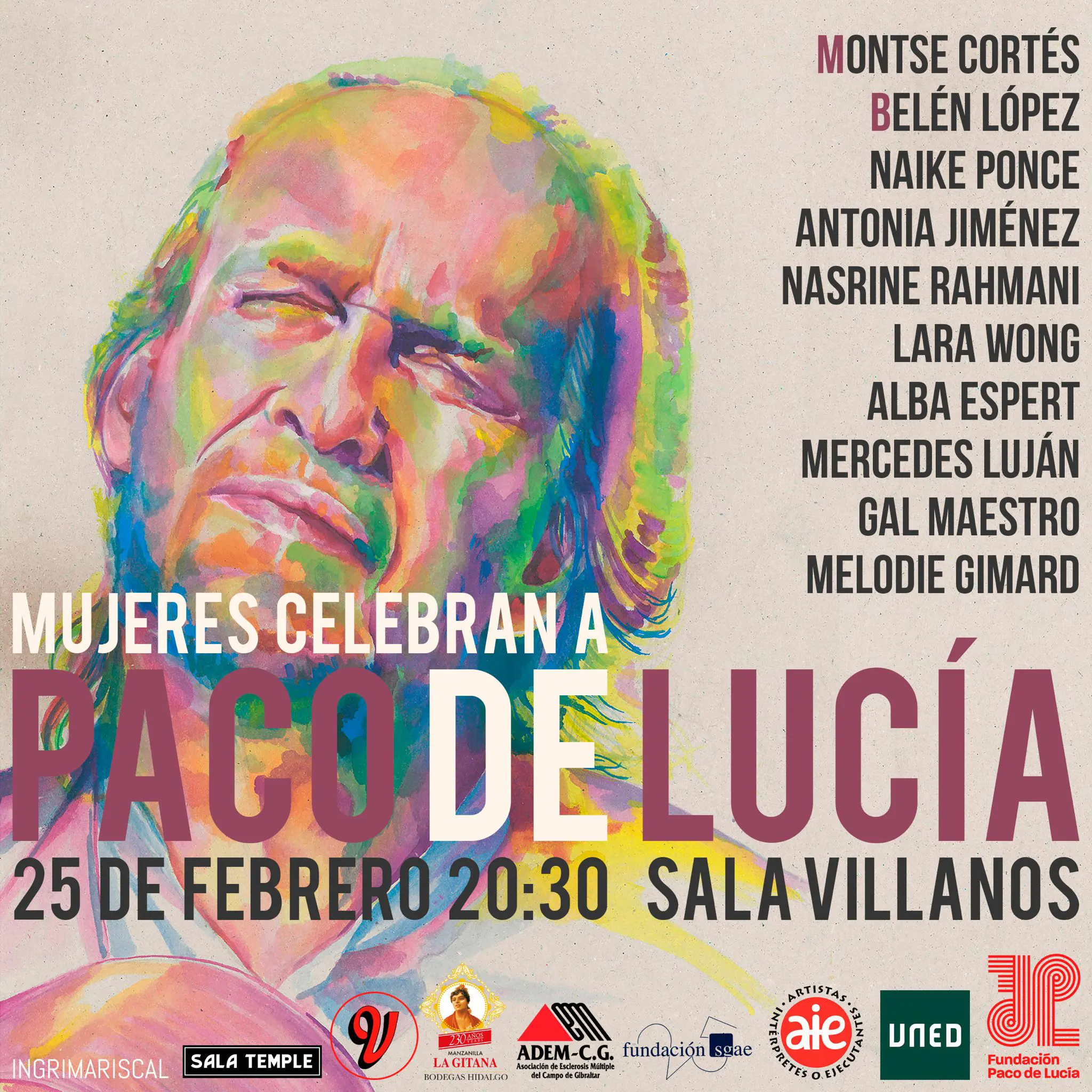 Cartel o imagen de Mujeres celebran a Paco de Lucía · 10 años sin Paco