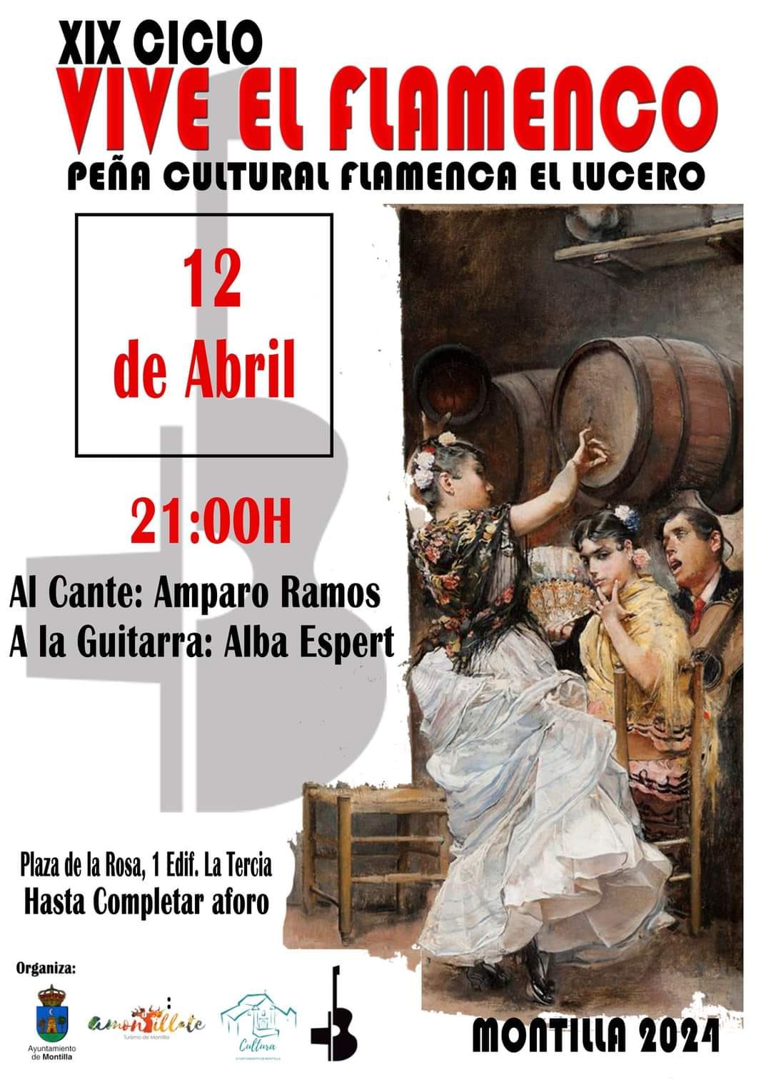 Cartel o imagen de XIX Ciclo "Vive el flamenco" · Acompañando el cante de Amparo Ramos