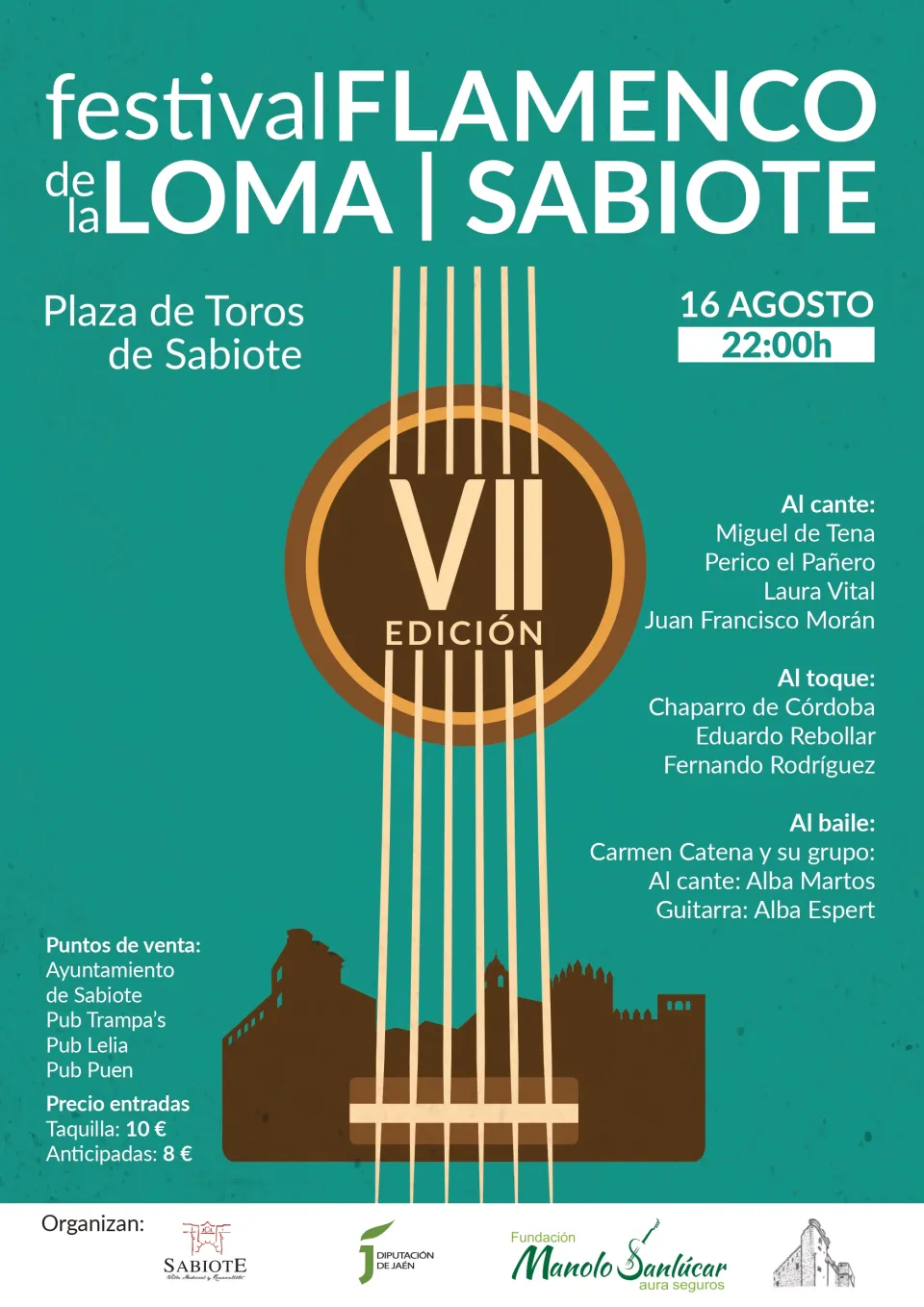 Cartel o imagen de Festival Flamenco de la Loma · Acompañando el baile de Carmen Catena · Sabiote
