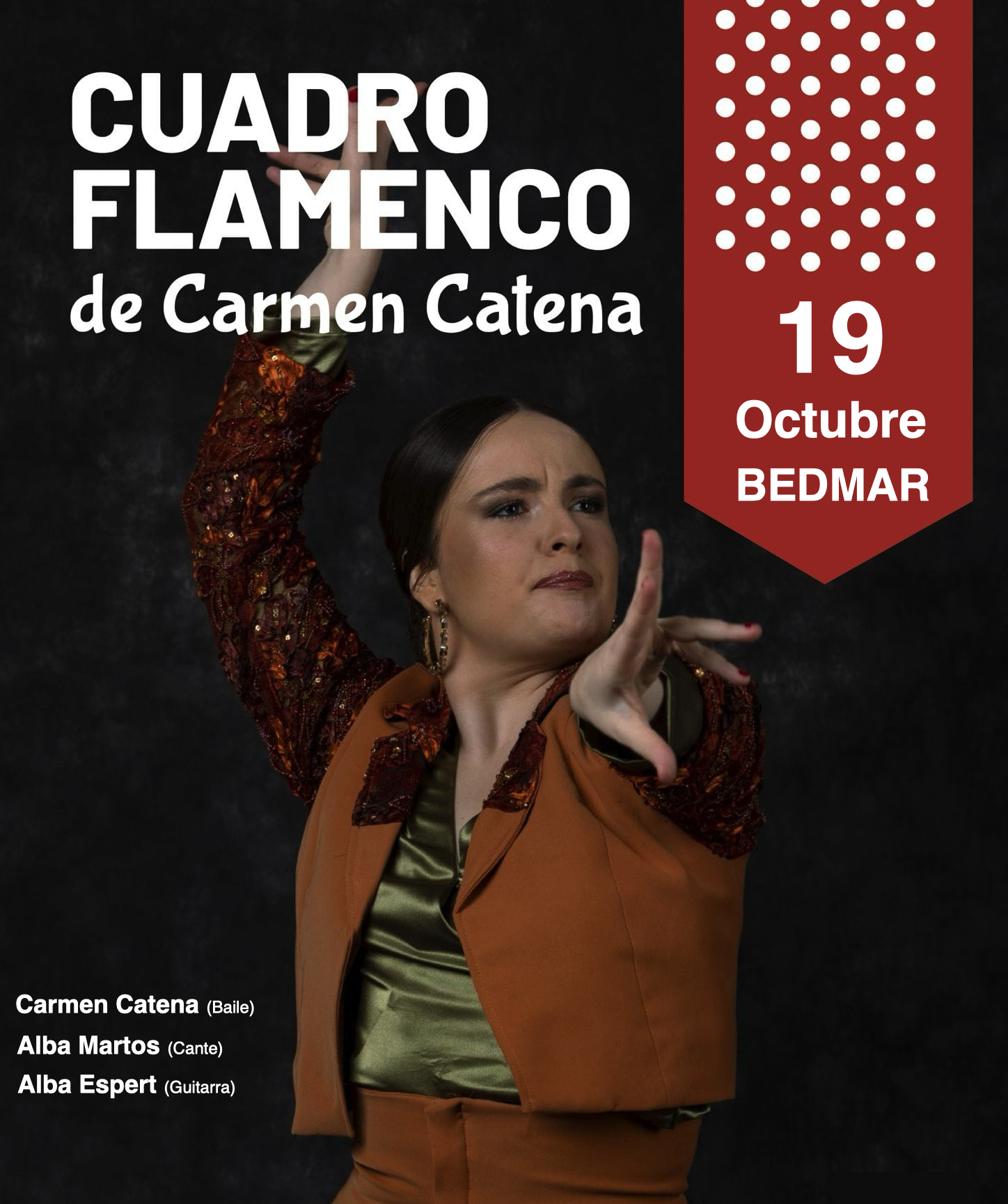 Cartel o imagen de Recital Flamenco · Acompañando el baile de Carmen Catena y el cante de Alba Martos