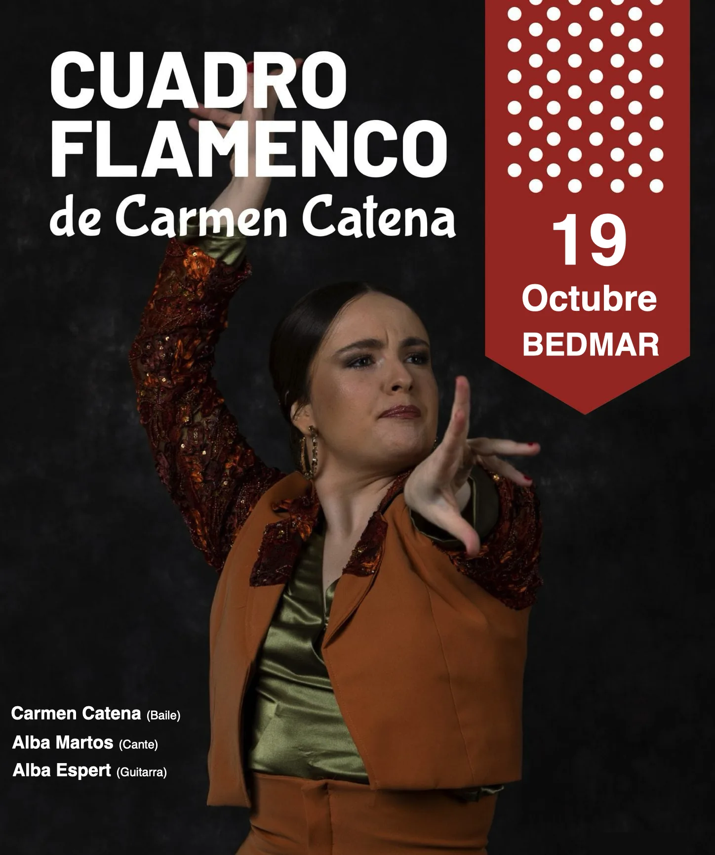Cartel o imagen de Recital Flamenco · Acompañando el baile de Carmen Catena y el cante de Alba Martos