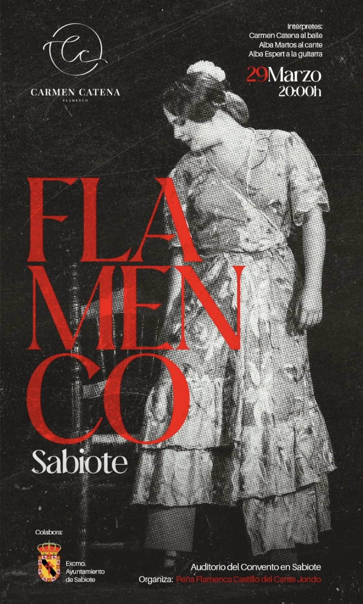 Cartel o imagen de Recital Flamenco · Acompañando el baile de Carmen Catena