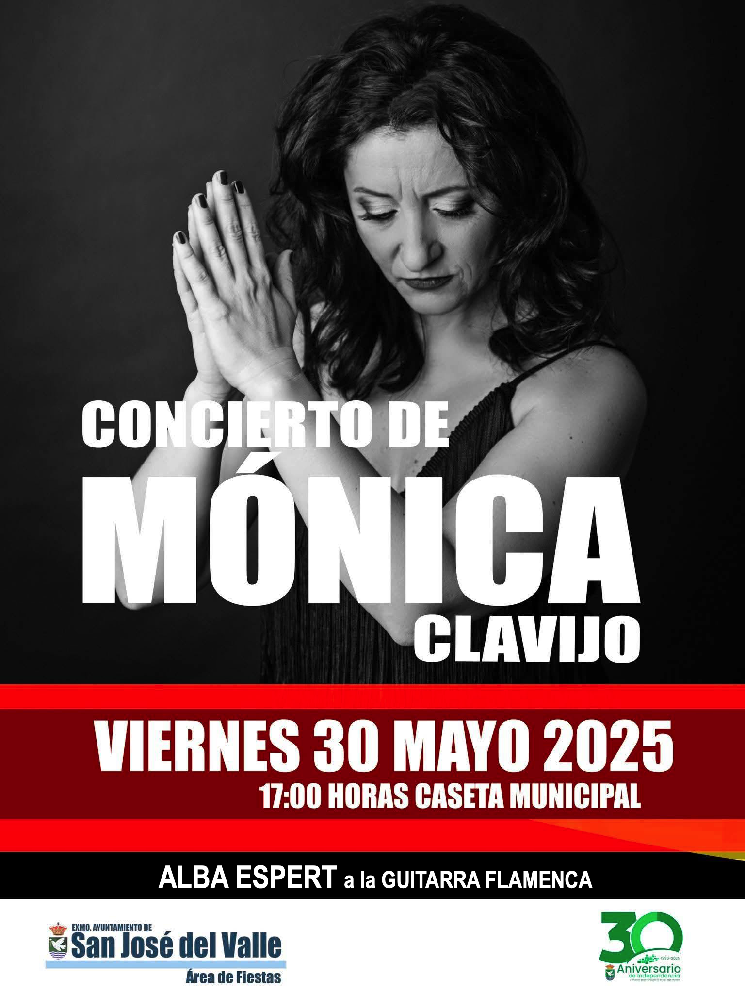Cartel o imagen de Recital Flamenco · Acompañando el cante de Mónica Clavijo