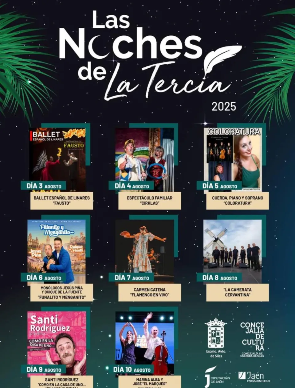 Cartel o imagen de Las Noches de La Tercia 2025 · Flamenco en vivo · Acompañando el baile de Carmen Catena