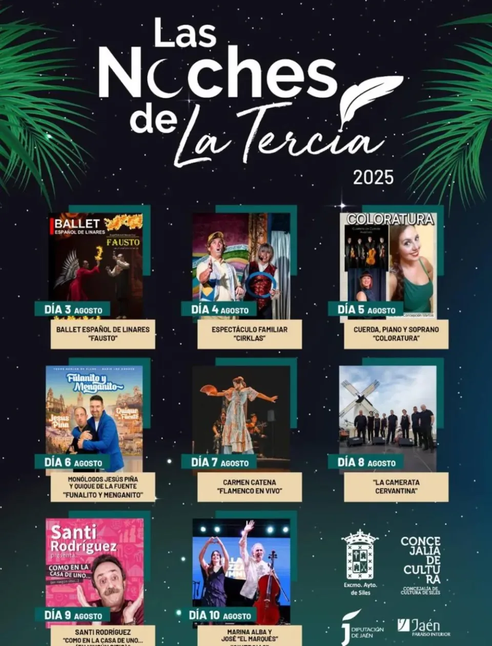Cartel o imagen de Las Noches de La Tercia 2025 · Flamenco en vivo · Acompañando el baile de Carmen Catena