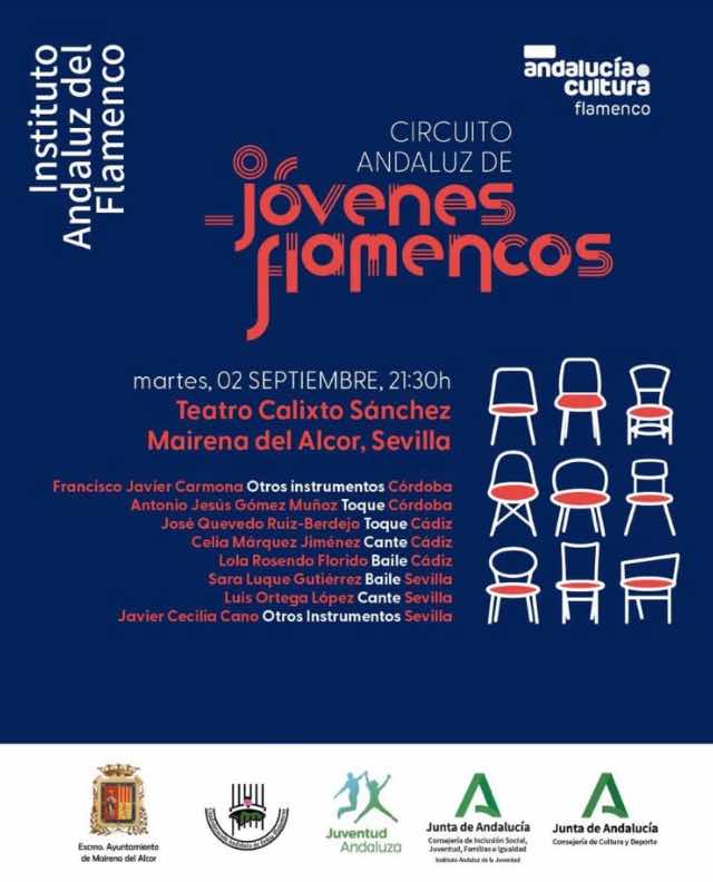 Cartel o imagen de Circuito Andaluz de Jóvenes Flamencos · Acompañando el cante de Celia Jiménez