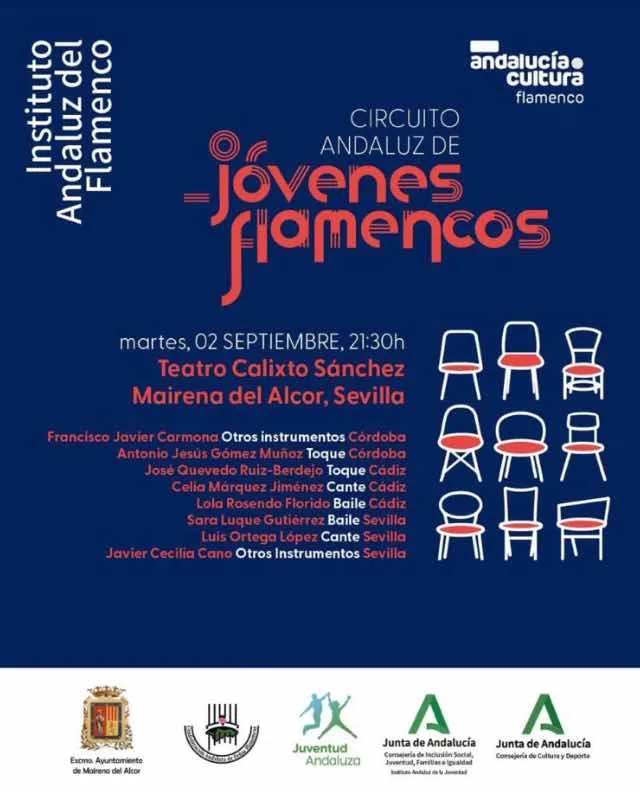 Cartel o imagen de Circuito Andaluz de Jóvenes Flamencos · Acompañando el cante de Celia Jiménez