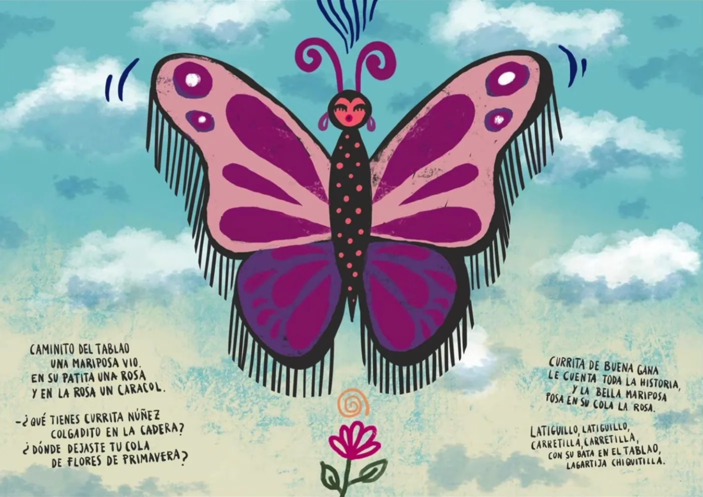 Ilustración de Guajira de la mariposa